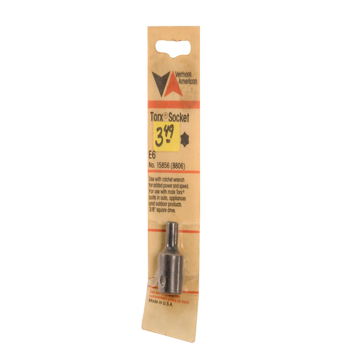 Vermont American Torx Socket E6 8211 Made in USA