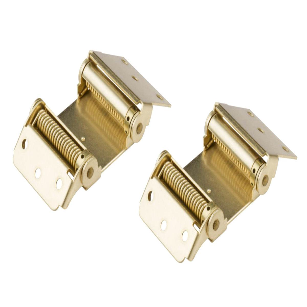 38221 Brass Finish Double-Action Spring Hinges 8211 2 Pack