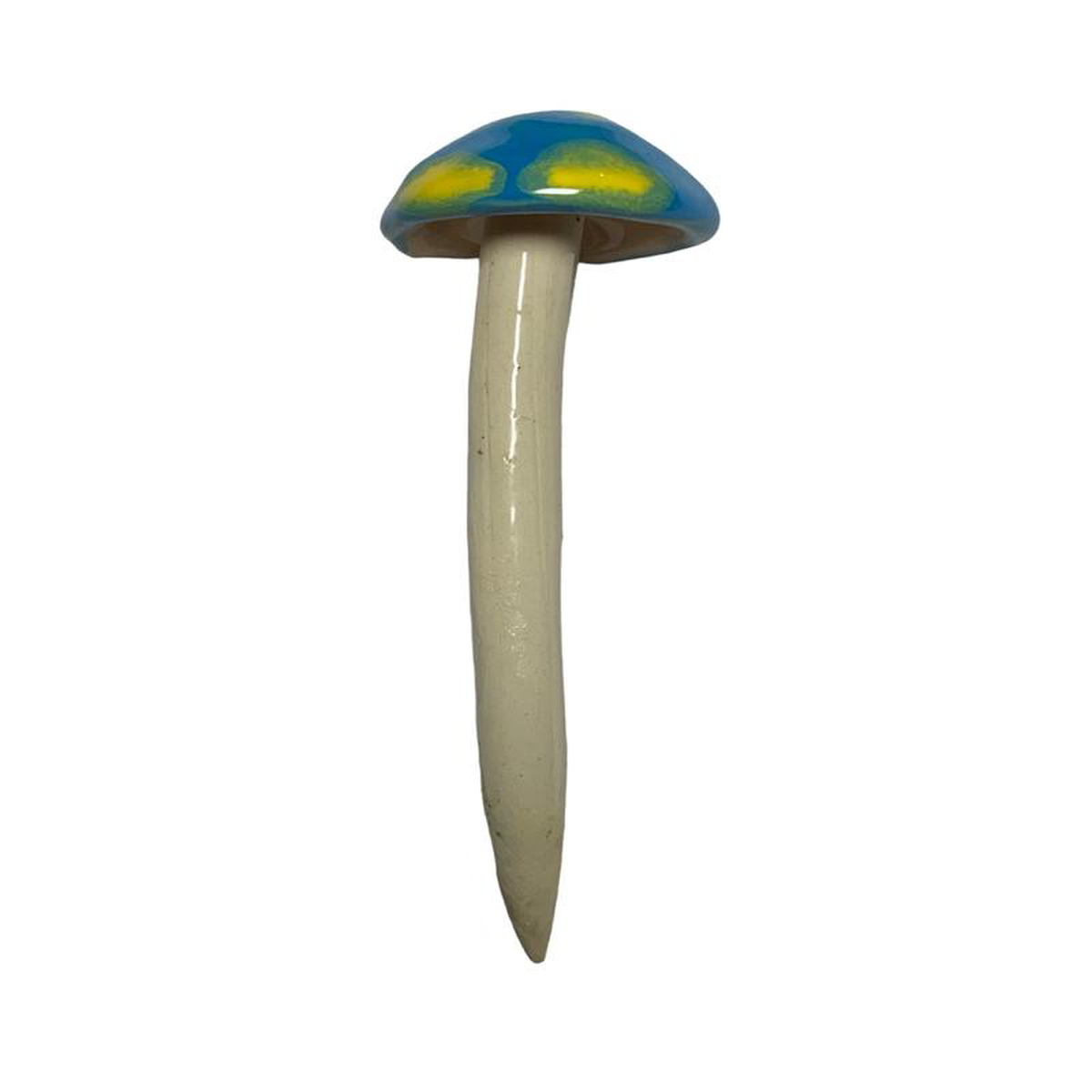 Ceramic Mushroom 7 Inch White
