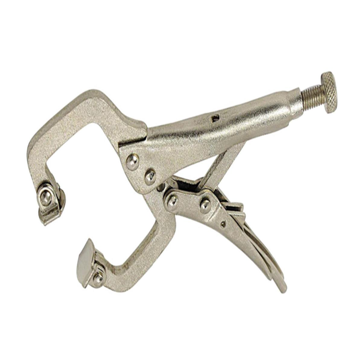 58221 Locking C-Clamp with Swivel Tips