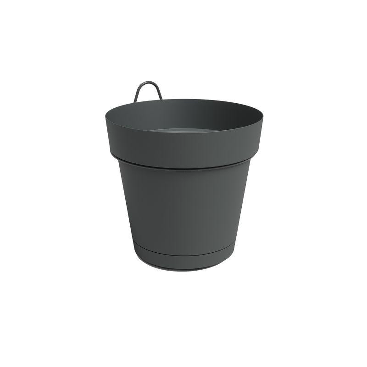 Capri Plant Wall Pot Kit with Water Reserve Anthracite