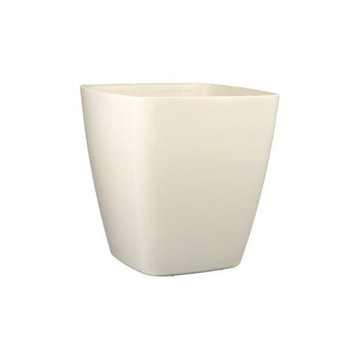 155 inch (39 cm) GW 09 Square Plastic Planter (Ivory)