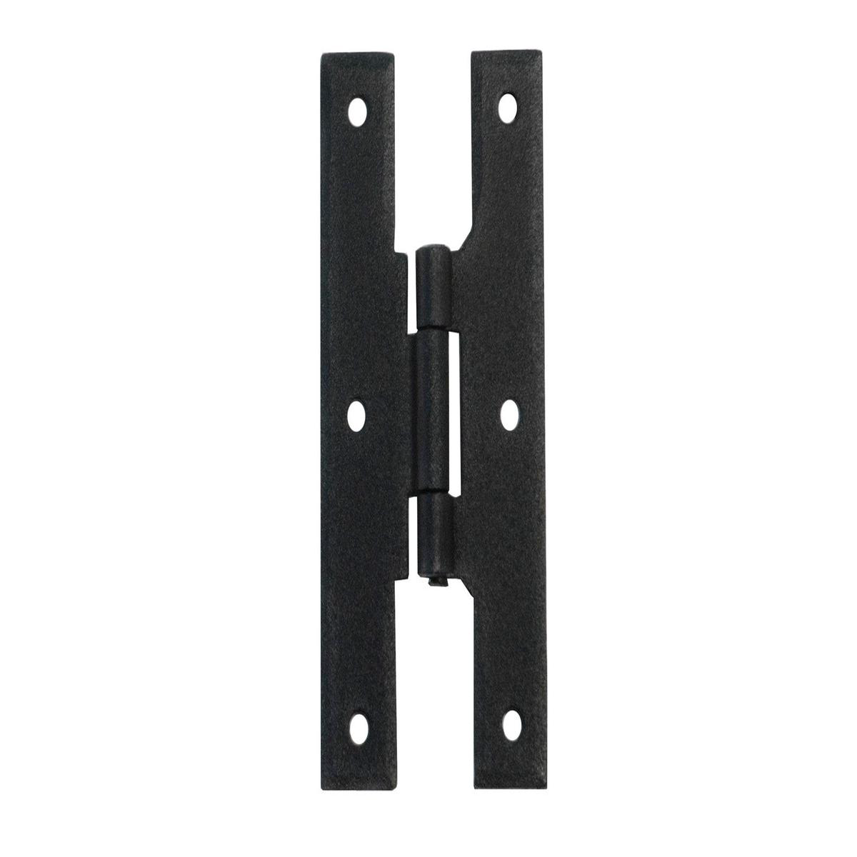 48221 Forged Steel H Hinges Black Powder Coat Finish
