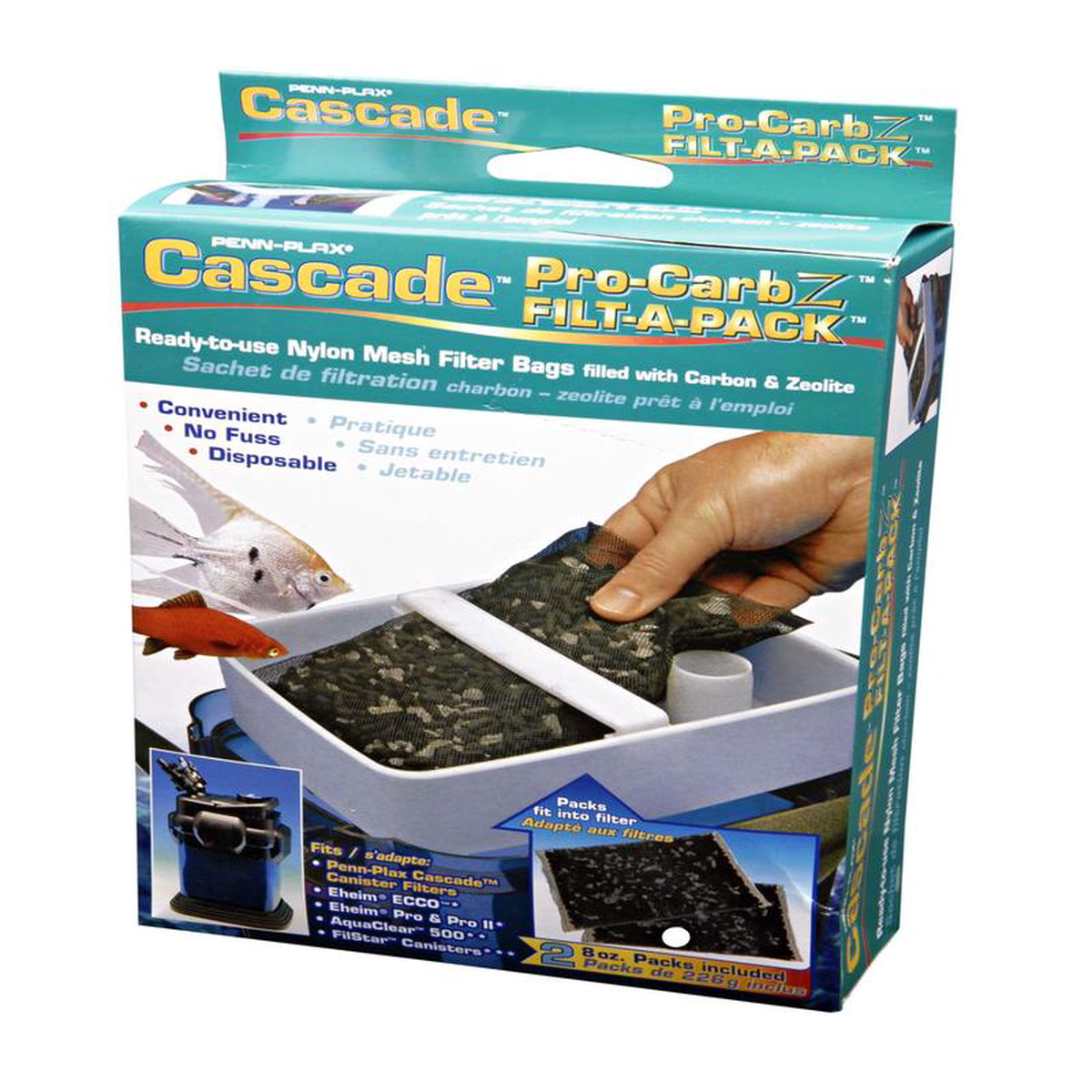 Cascade Pro Carbon Zeolite Bags 2 Pack