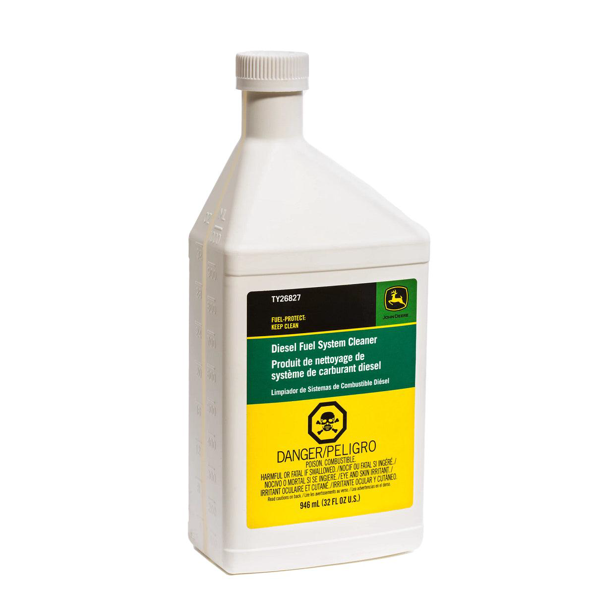 John Deere TY26827 Diesel Fuel System Cleaner Fuel-Protect Keep Clean Solution 946 ml (32 Fluid Oz)
