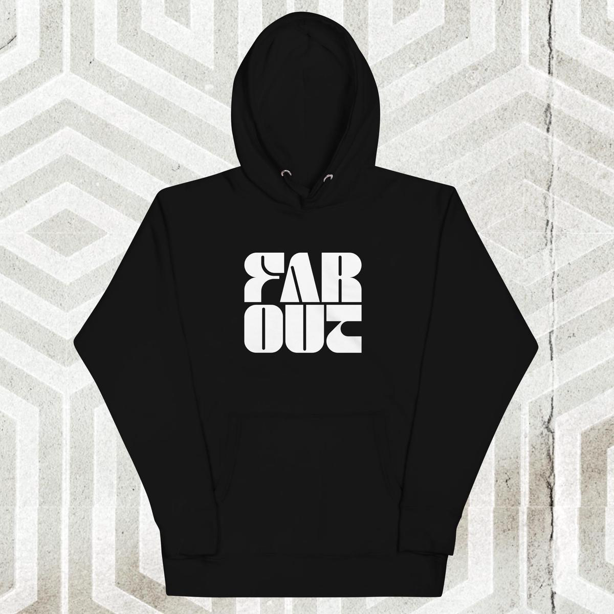 Far Out Wave Square Hoodie 8211 Black M