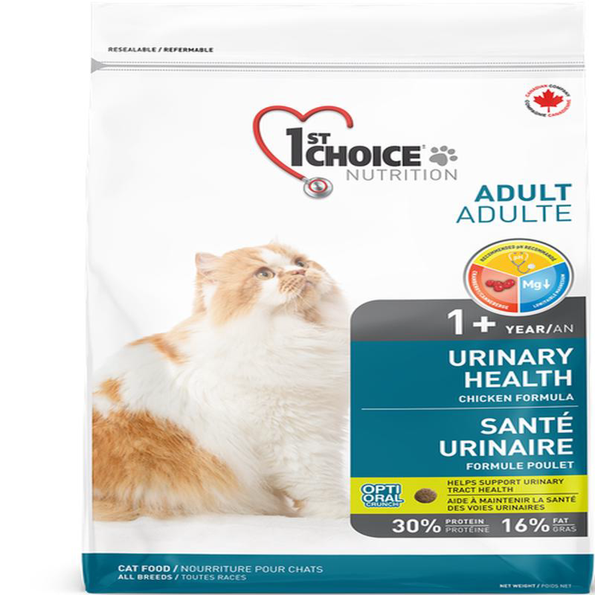 1st Choice Nutrition Urinary Health Chicken Dry Adult Cat Food 8211 18kg