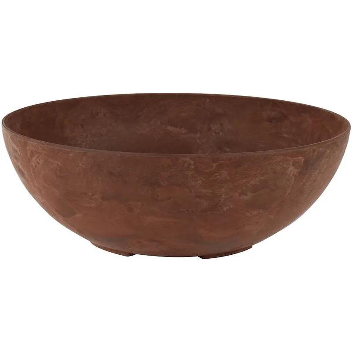 Artstone Plant Pot 12cm Height 24cm Dia Fiona Bowl Oak