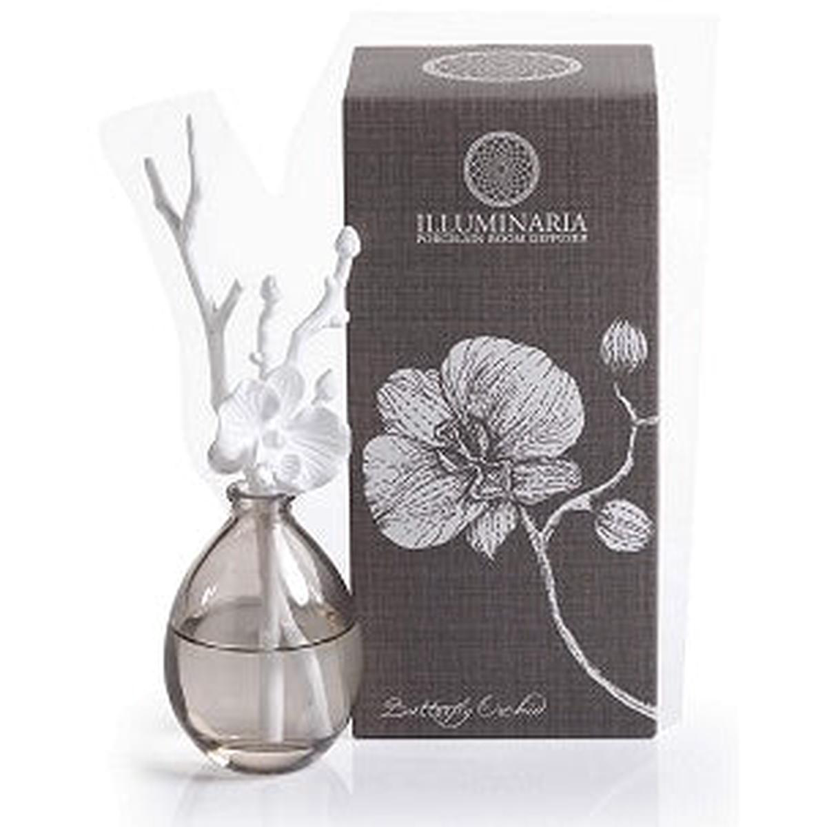 Zodax Illuminaria Porcelain Diffuser Butterfly Orchid Fragrance