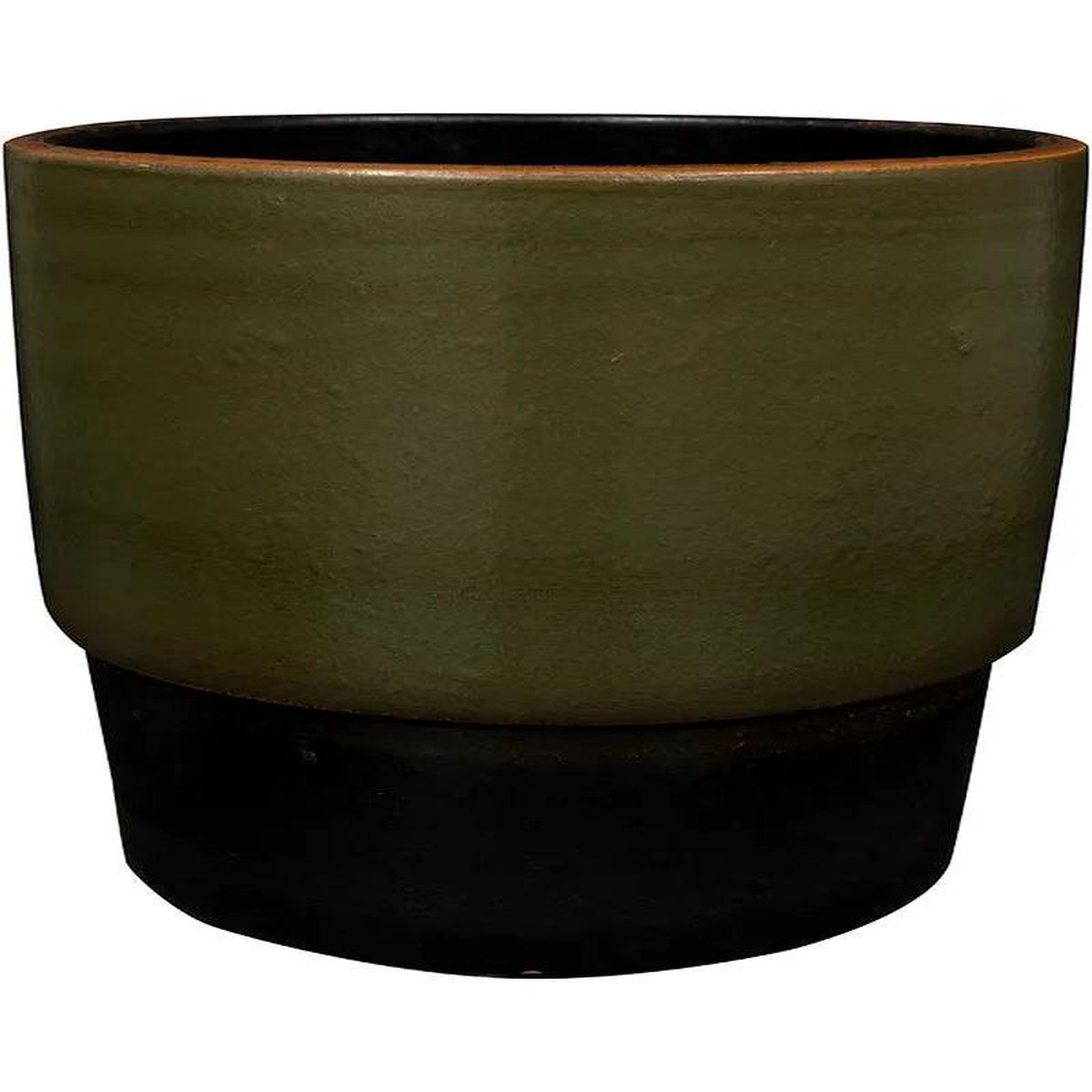 Erik Plant Pot 23cm Height 22cm Dia Pot Olive