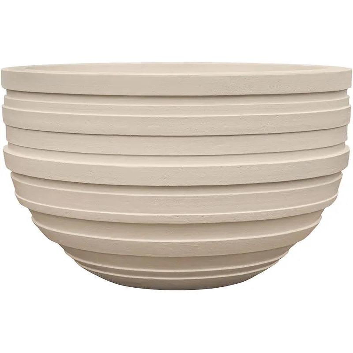 Baq Polystone Coated Junar Plant Pot 72cm Height 77cm Dia Couple Natural