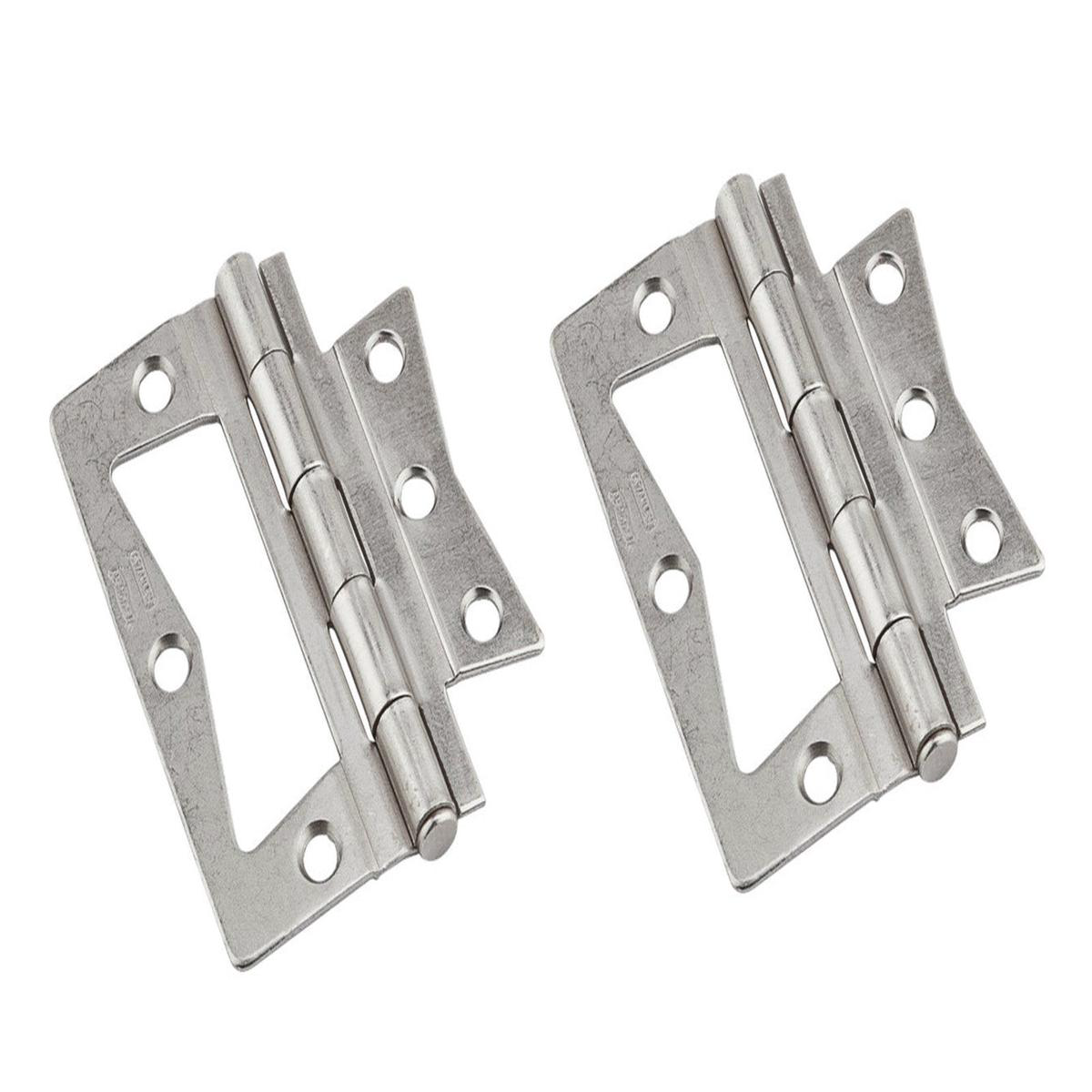 38221 Satin Nickel Surface Mount Hinges 8211 2 Pack