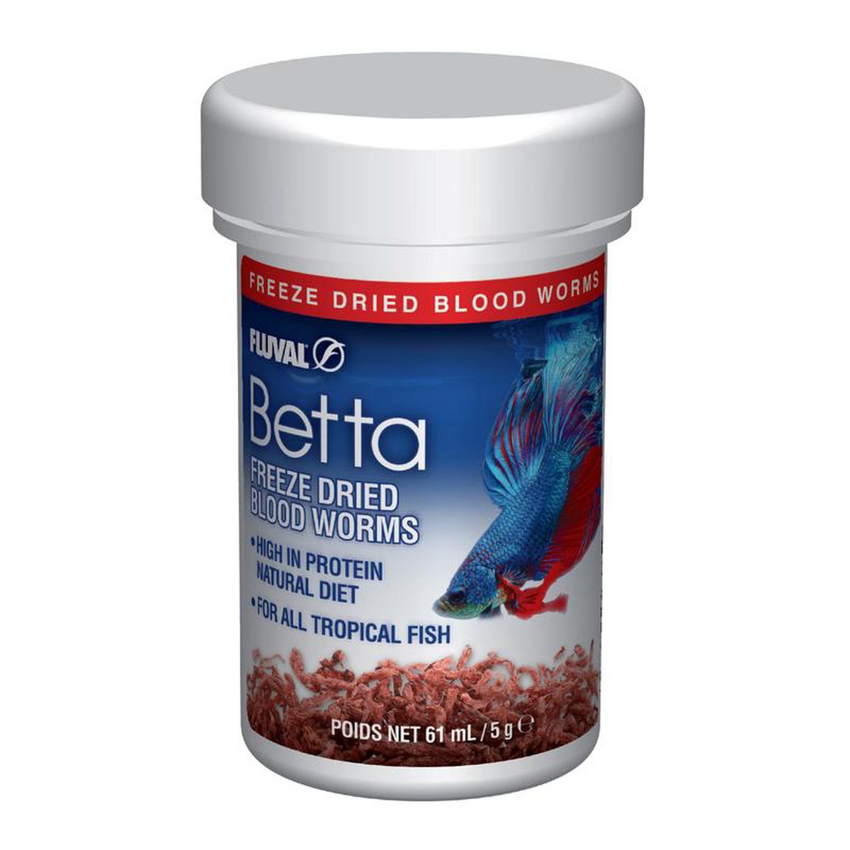 Fluval Betta Freeze Dried Bloodworms 18 oz