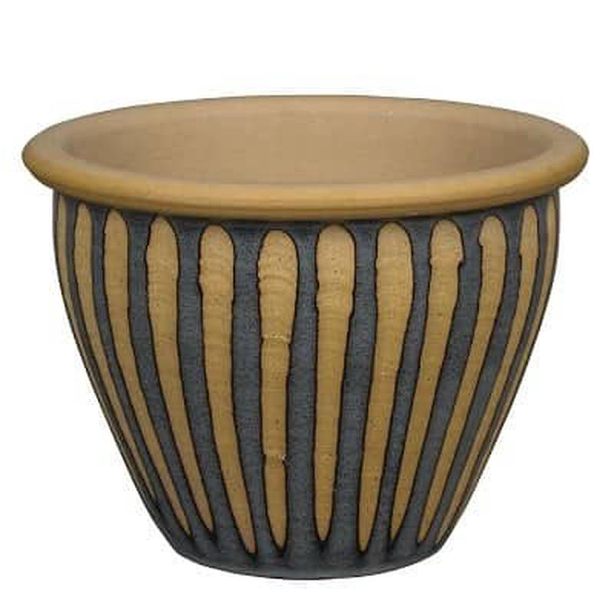 Valencia 58G Grey Round Planter