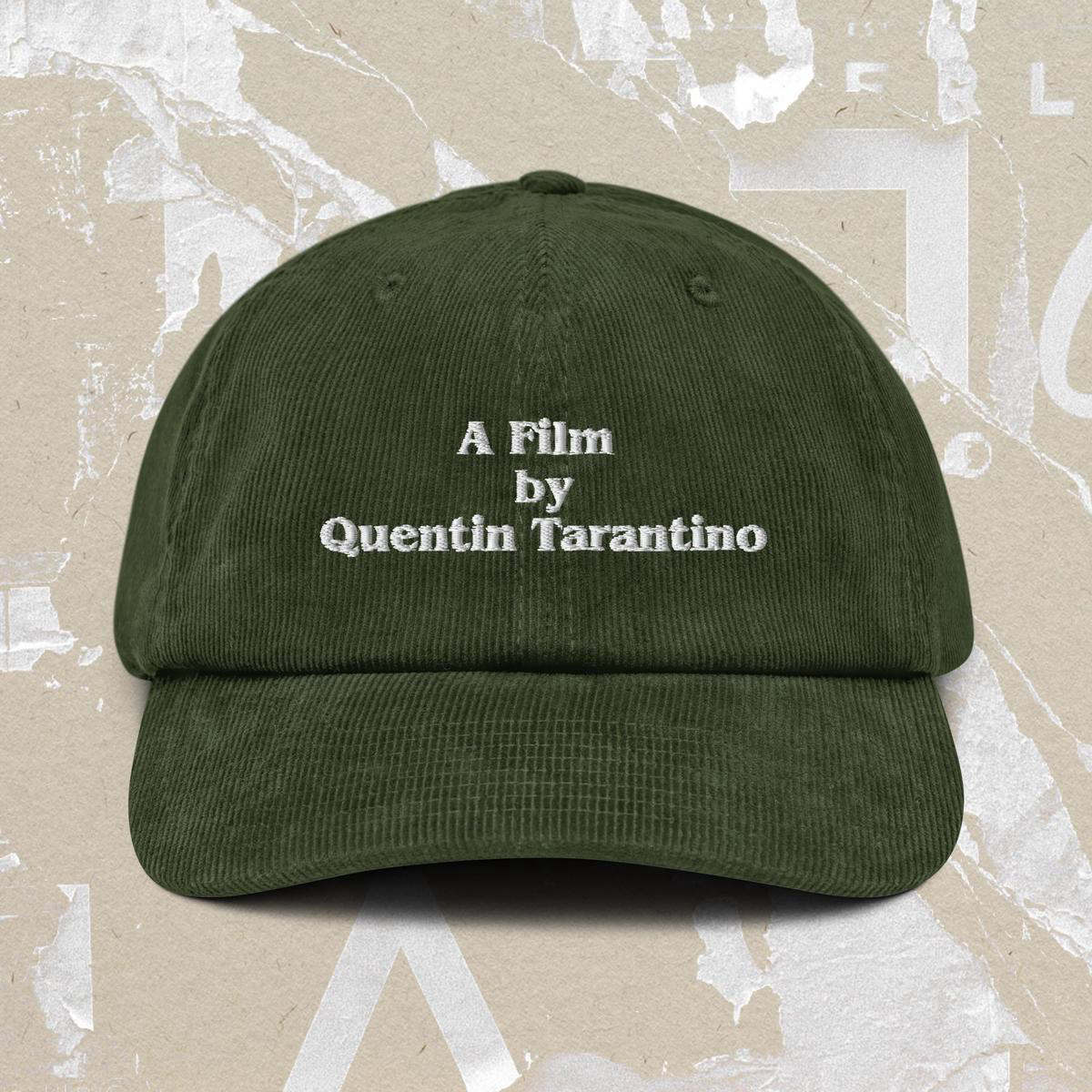 QT Corduroy Cap 8211 Dark Olive