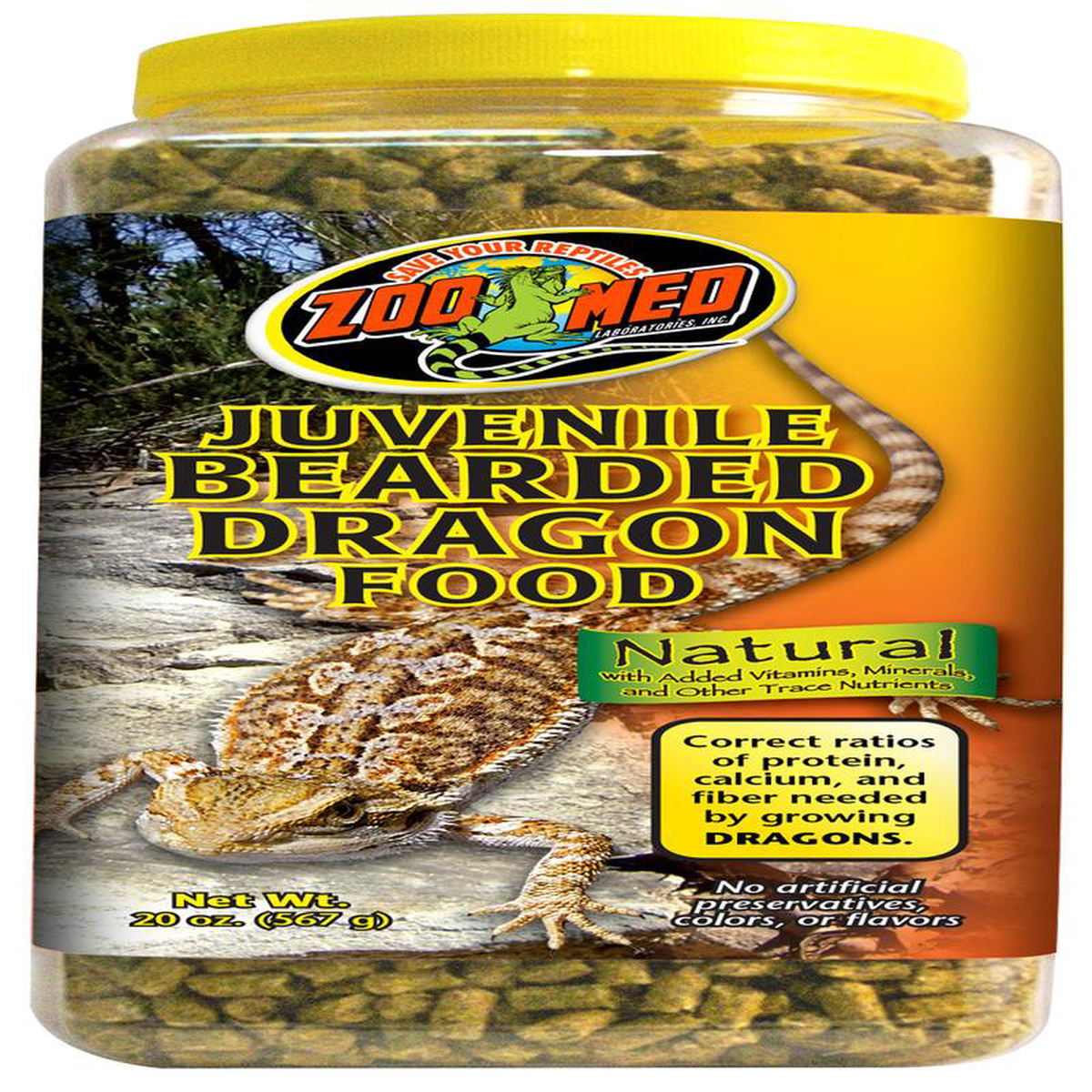 Zoo Med Juvie Bearded Dragon Food 20oz