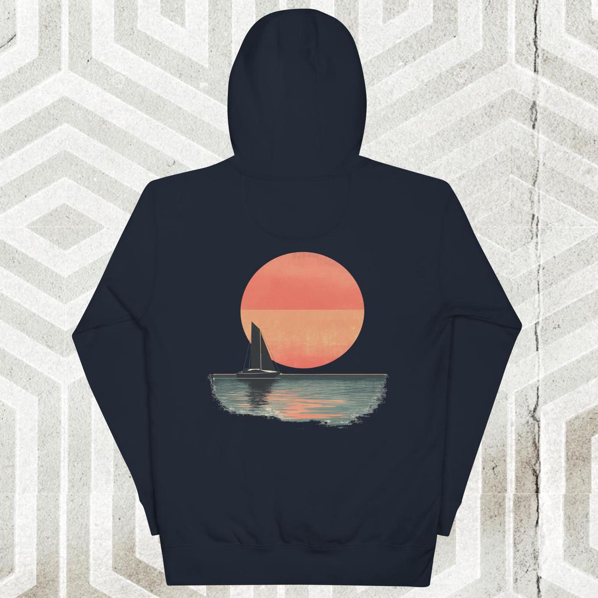 Far Out 1970s Sunset Hoodie 8211 Navy Blazer XL
