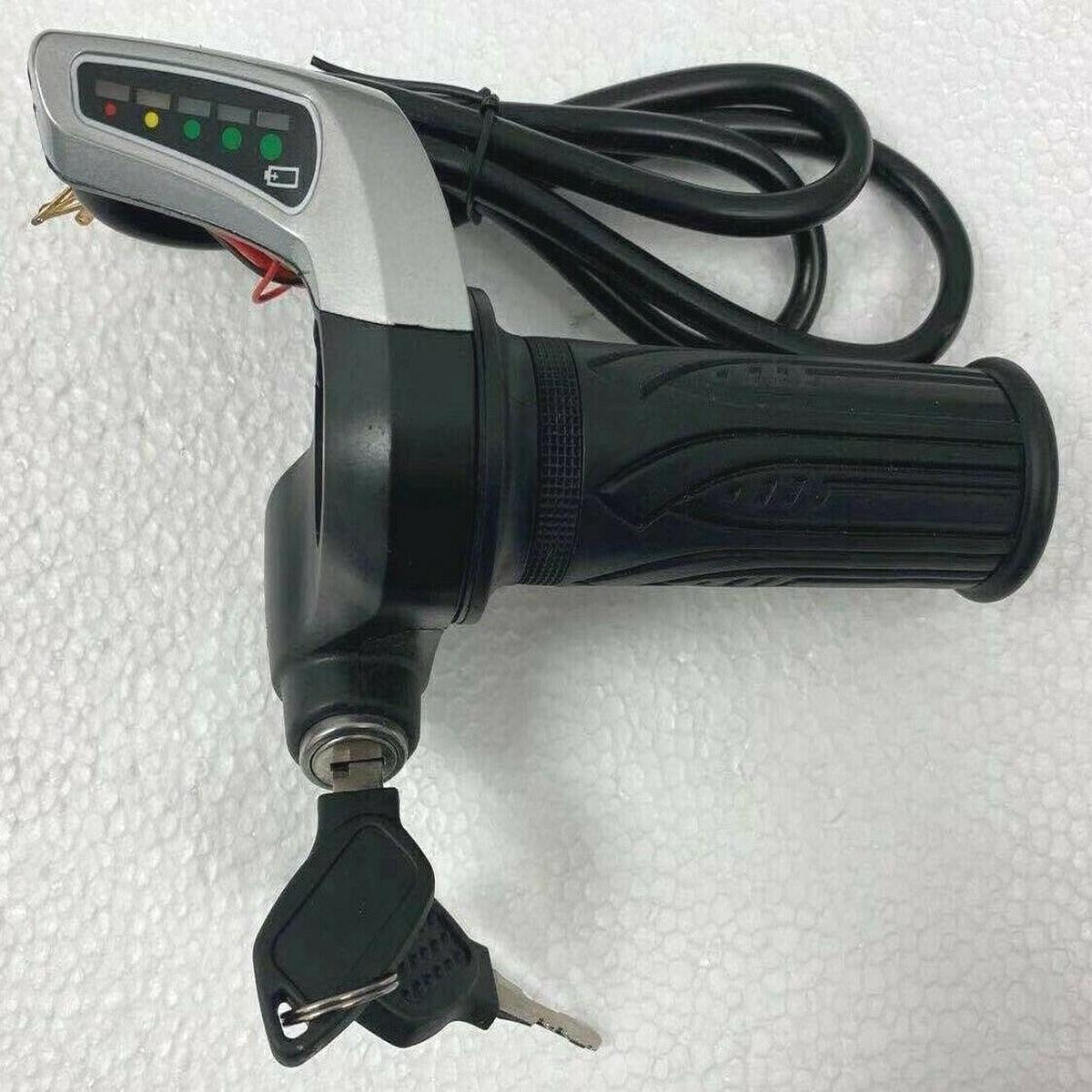 Throttle handle grips for SKRE 350W scooter Power LED Indicator with Key switch