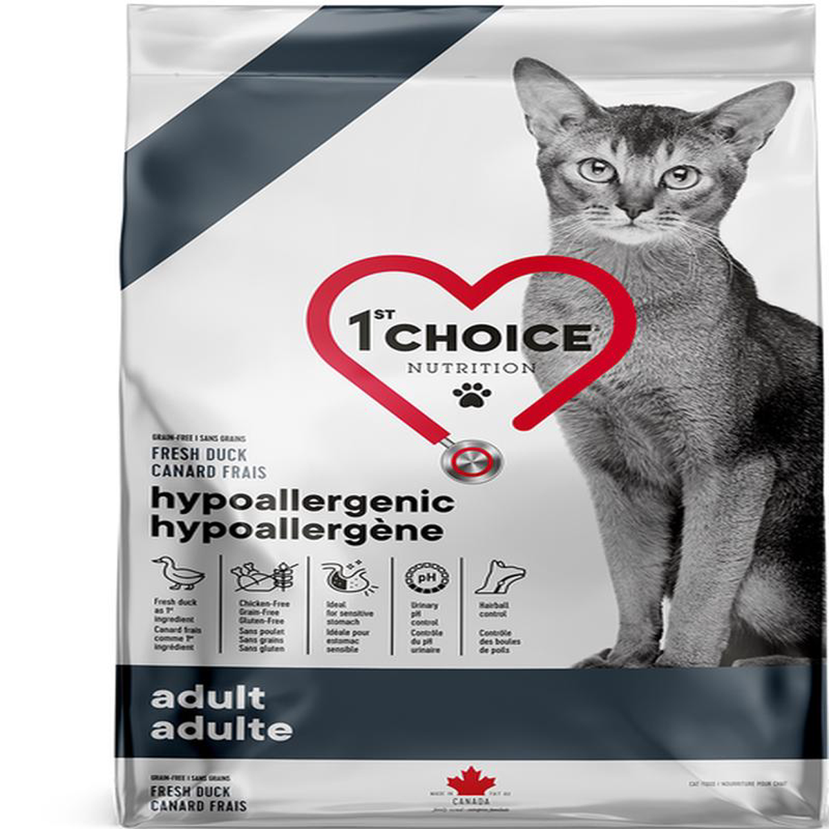 1st Choice Nutrition Hypoallergenic Duck Dry Adult Cat Food 8211 18kg
