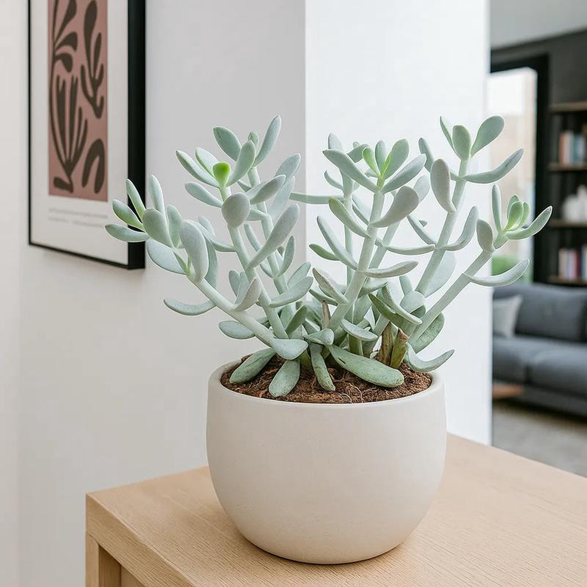 20 8211 25cm Cotyledon Coral Succulent in Hanging 14cm Pot