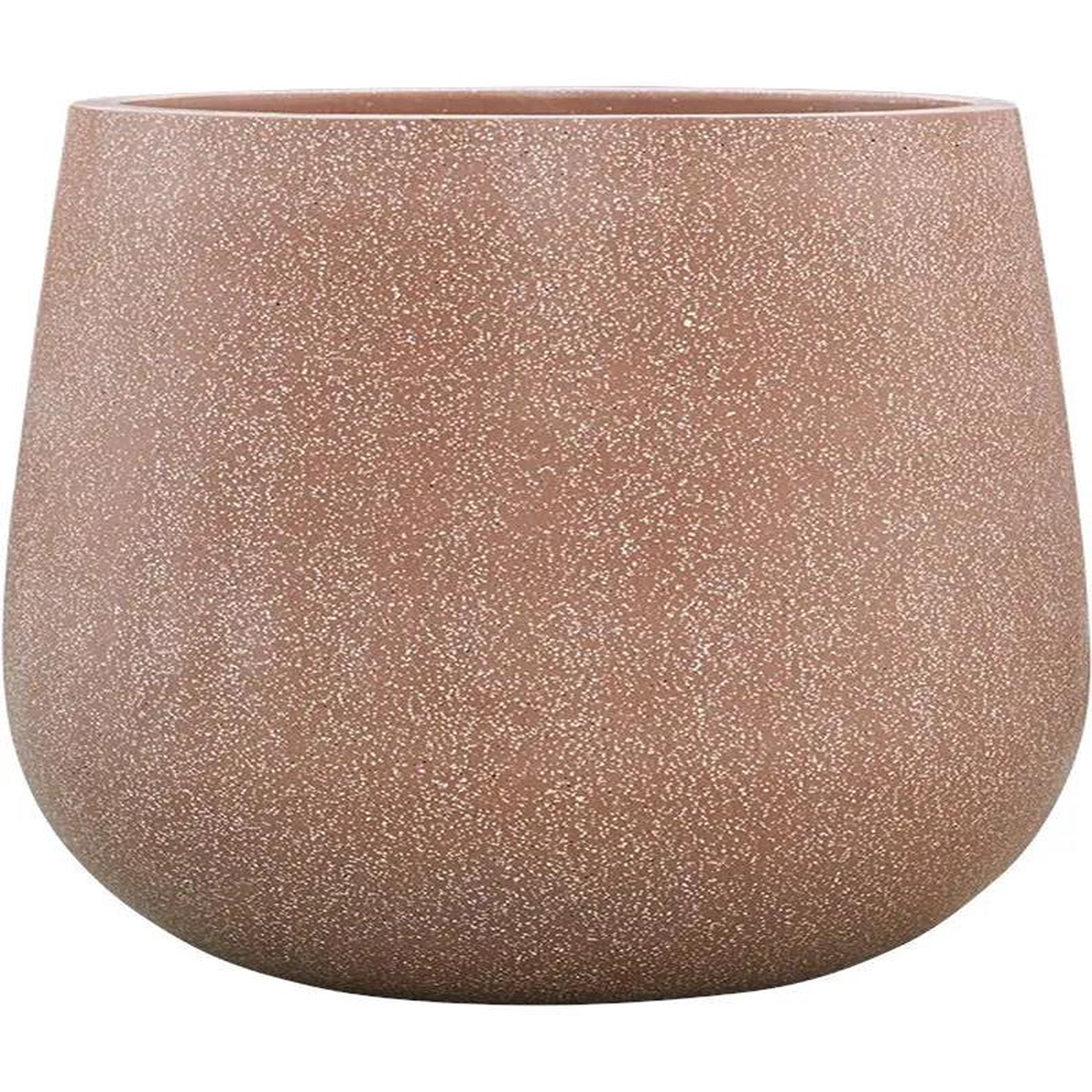 Baq Terrazzo Plant Pot 76cm Height 62cm Dia Balloon Mocha
