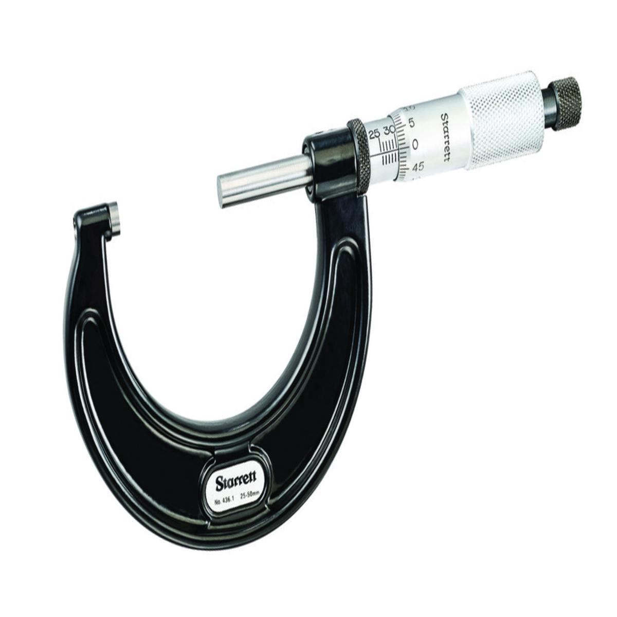 Starrett 4361MRL-50 Outside Metric Micrometer