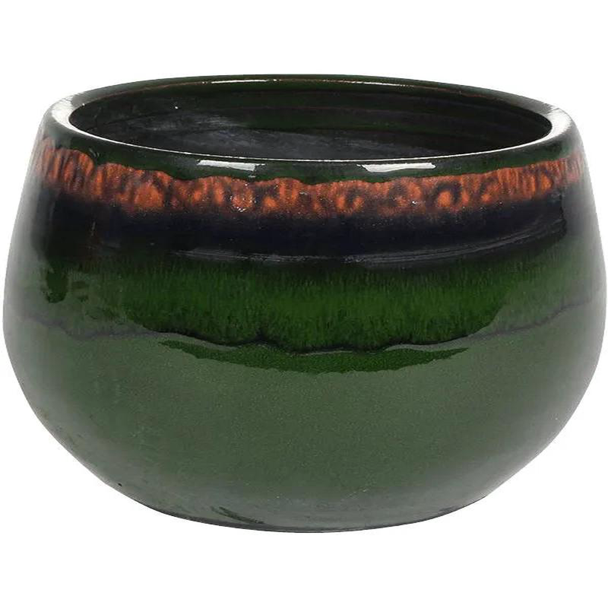 Charlotte Plant Pot 16cm Height 15cm Dia Pot Green