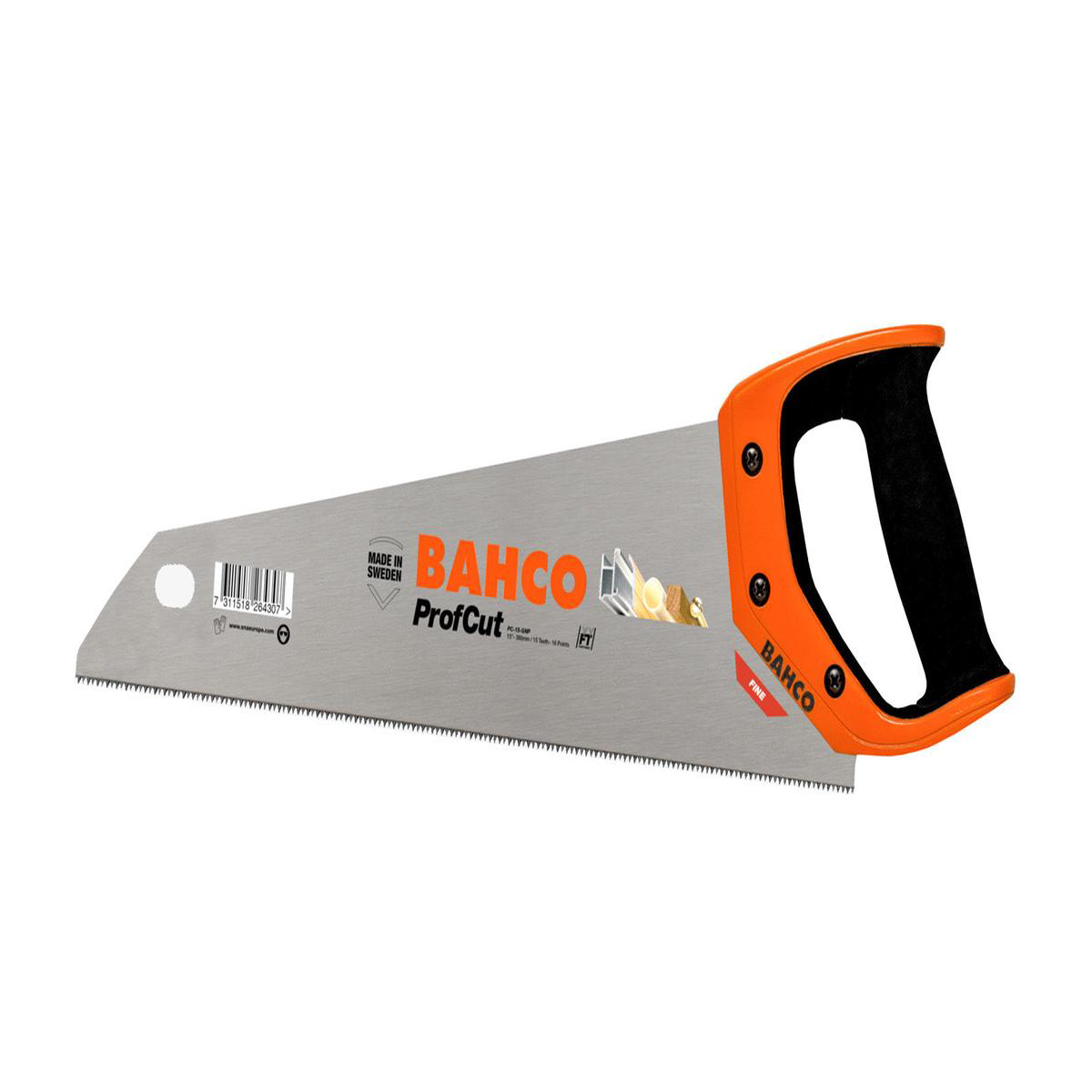 Bahco 8221ProfCut8221 158221 General Purpose Toolbox Handsaw 15 TPI