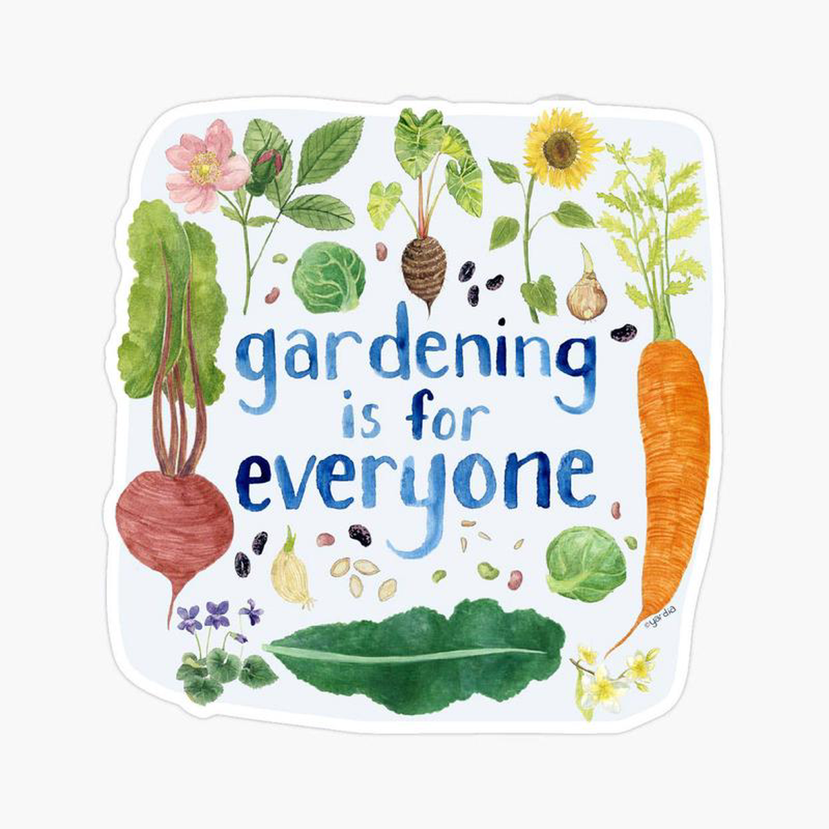 Vinyl Gardening is for Everyone Sticker