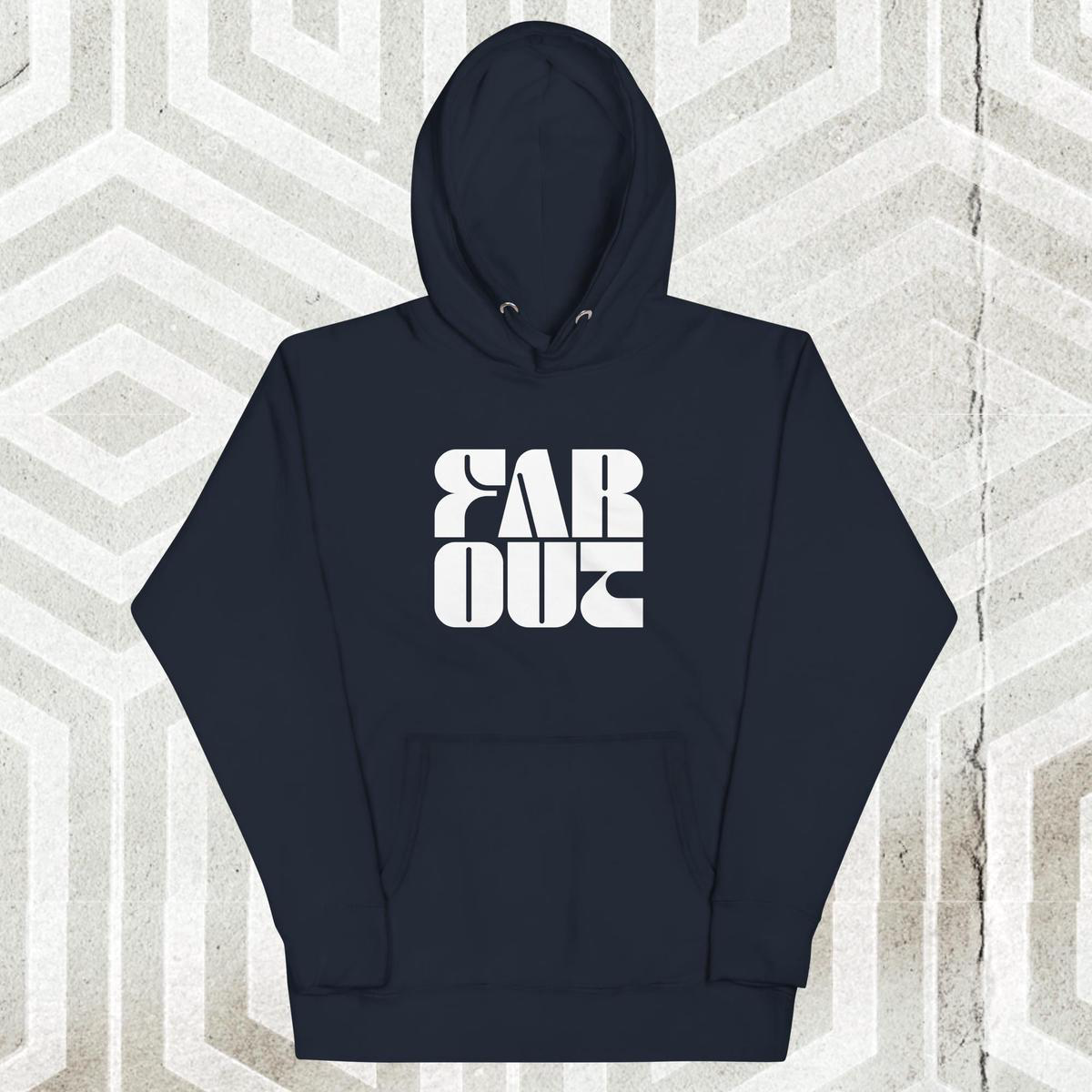 Far Out Wave Square Hoodie 8211 Navy Blazer XL
